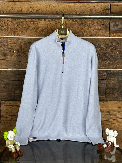 Moncler Yarım Fermuar Triko Kazak