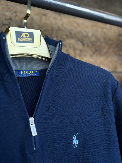 Polo Rl Yarım Fermuarlı Triko Kazak