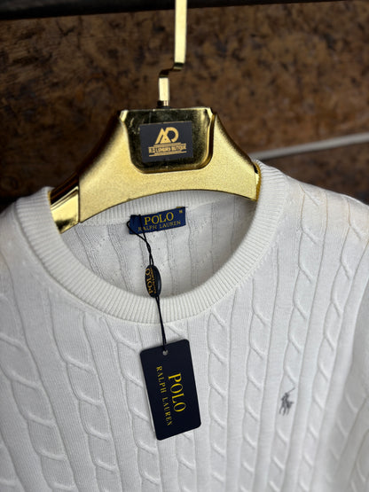 Polo Rl Örgülü Desen Triko Kazak