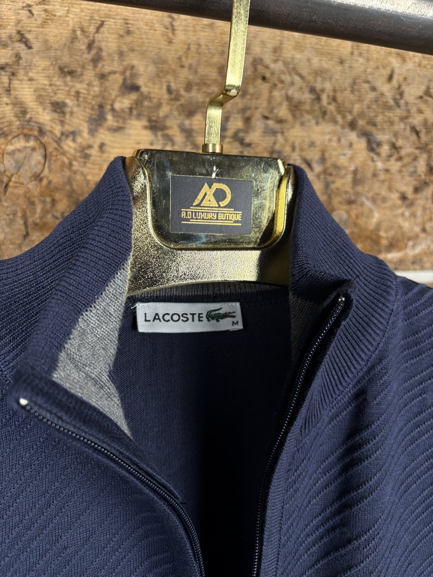 Lacoste Yarım Fermuar Triko Kazak