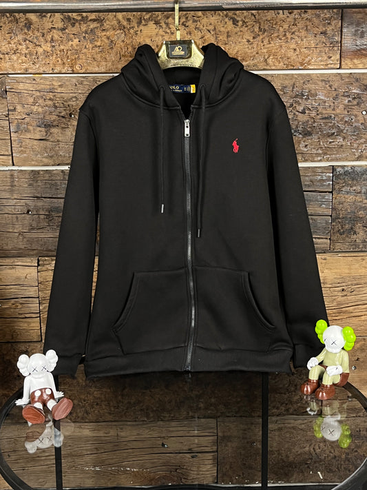 Polo Rl Siyah Renk Fermuarlı Sweatshirt