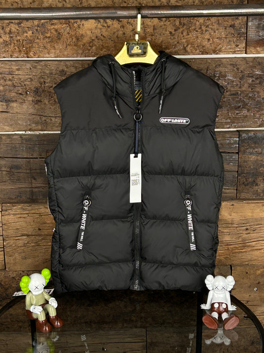 Off White Siyah Renk Yelek