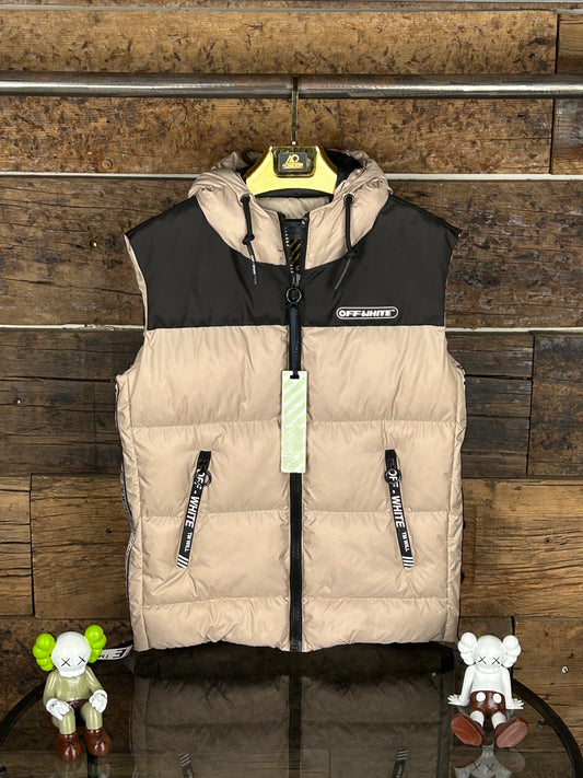 Off White Krem Renk Yelek